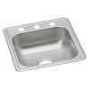 Dayton Stainless Steel 17" X 19" X 6-1/8" 3-Hole Single Bowl Drop-In Bar Sink, D117193