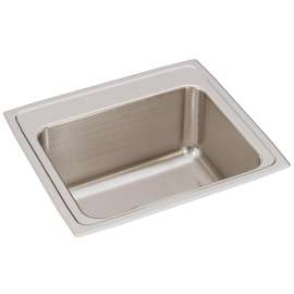 Lustertone Classic Stainless Steel 22" X 19-1/2" X 10-1/8", 0-Hole Single Bowl Drop-In Sink, DLR2219100