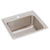 Lustertone Classic Stainless Steel 22" X 19-1/2" X 10-1/8" 1-Hole Single Bowl Drop-In Sink, DLR2219101