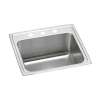 Lustertone Classic Stainless Steel 25" X 21-1/4" X 10-1/8" 1-Hole Single Bowl Drop-In Sink With Perfect Drain(R), DLR252110PD1