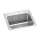 Lustertone Classic Stainless Steel 25" X 21-1/4" X 10-1/8" 3-Hole Single Bowl Drop-In Sink With Perfect Drain(R), DLR252110PD3