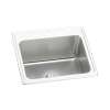 Lustertone Classic Stainless Steel 25" X 22" X 10-3/8" 3-Hole Single Bowl Drop-In Sink With Perfect Drain(R), DLR252210PD3
