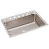 Lustertone Classic Stainless Steel 31" X 22" X 10-1/8" 5-Hole Single Bowl Drop-In Sink, DLR3122105