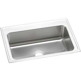 Lustertone Classic Stainless Steel 33" X 22" X 10-1/8", Single Bowl Drop-In Sink, DLRS3322100