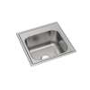 Dayton Stainless Steel 20" X 20" X 10-1/8", 0-Hole Single Bowl Drop-In Laundry Sink, DPC12020100