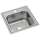 Dayton Stainless Steel 20" X 20" X 10-1/8" 1-Hole Single Bowl Drop-In Laundry Sink, DPC12020101