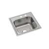Dayton Stainless Steel 20" X 20" X 10-1/8" Mr2-Hole Single Bowl Drop-In Laundry Sink, DPC1202010MR2