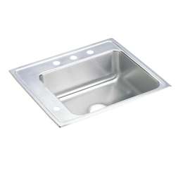 Lustertone Classic Stainless Steel 25" X 22" X 5-1/2" Single Bowl Drop-In Classroom Ada Sink, DRKAD252255L4