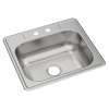 Dayton Stainless Steel 25" X 22" X 8-1/16" 2-Hole Single Bowl Drop-In Sink, DSE125222