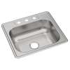 Dayton Stainless Steel 25" X 22" X 8-1/16" 3-Hole Single Bowl Drop-In Sink, DSE125223