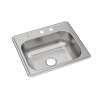 Dayton Stainless Steel 25" X 22" X 8-1/16" Mr2-Hole Single Bowl Drop-In Sink, DSE12522MR2