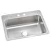 Dayton Stainless Steel 27" X 22" X 8" 2-Hole Single Bowl Dual Mount Sink, DSESR127222