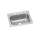 Dayton Stainless Steel 25" X 22" X 8-1/16" 2-Hole Single Bowl Drop-In Sink (10 Pack), DSEW10125222