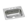 Dayton Stainless Steel 25" X 22" X 8-1/16" 3-Hole Single Bowl Drop-In Sink (40 Pack), DSEW40125223