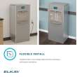 Enhanced Connected Ezh2O Floor Standing Bottlefilling Station Filtered Refrigerated Stainless Steel, DSSBF8SP-W1