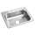 Dayton Stainless Steel 25" X 22" X 6-9/16" 3-Hole Single Bowl Drop-In Sink (50 Pack), DW50125223