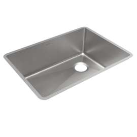 Crosstown 18 Gauge Stainless Steel 25-1/2" X 18-1/2" X 9" Single Bowl Undermount Sink, ECTRU24179RT