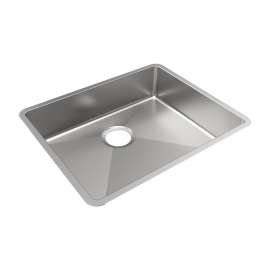 Crosstown 18 Gauge Stainless Steel 22-1/2" X 18-1/2" X 5-1/2" Single Bowl Undermount Sink, ECTRUAD211755