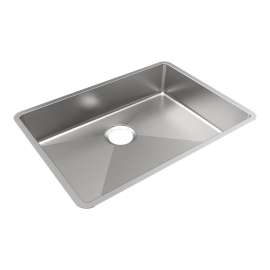 Crosstown 18 Gauge Stainless Steel 25-1/2" X 18-1/2" X 5-1/2" Single Bowl Undermount Sink, ECTRUAD241755