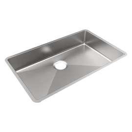 Crosstown 18 Gauge Stainless Steel 29-1/2" X 18-1/2" X 5-1/2" Single Bowl Undermount Sink, ECTRUAD281755