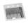 Crosstown 18 Gauge Stainless Steel 15" X 15" X 9" 3-Hole Single Bowl Dual Mount Bar Sink Kit, ECTSR15159TBG3