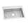 Crosstown 18 Gauge Stainless Steel 25" X 22" X 6" 1-Hole Single Bowl Dual Mount Ada Sink Kit, ECTSRAD25226TBG1