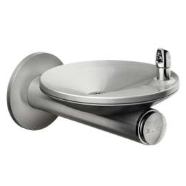Swirlflo Single Wall Mount Fountain Vandal Resistant Non-Filtered Non-Refrigerated Stainless, EDFPBMV114K