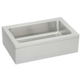 Stainless Steel 33" X 21" X 8" Single Bowl Floor Mount Service Sink Package W/Drain, EFS3321C