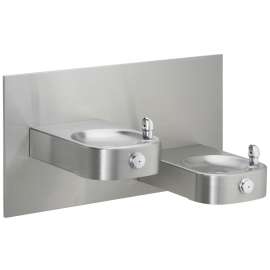 Slimline Soft Sides Heavy Duty Bi-Level Fountain Non-Filtered Non-Refrigerated Freeze Resistant Stainless, EHWM17FPK
