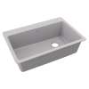 Quartz Classic 33" X 22" X 9-1/2" Single Bowl Drop-In Sink Greystone, ELG13322GS0