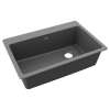 Quartz Classic 33" X 22" X 9-1/2" Single Bowl Drop-In Sink Dusk Gray, ELG13322GY0