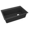 Quartz Classic 33" X 22" X 9-1/2" Single Bowl Drop-In Sink, Matte Black, ELG13322MB0