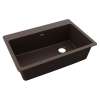 Quartz Classic 33" X 22" X 9-1/2" Single Bowl Drop-In Sink Mocha, ELG13322MC0
