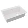 Quartz Classic 33" X 22" X 9-1/2" Single Bowl Drop-In Sink White, ELG13322WH0