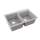 Quartz Classic 33" X 22" X 9-1/2" Offset Double Bowl Drop-In Sink Greystone, ELG250RGS0