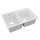 Quartz Classic 33" X 22" X 9-1/2" Offset Double Bowl Drop-In Sink White, ELG250RWH0