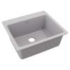 Quartz Classic 25" X 22" X 9-1/2" Single Bowl Drop-In Sink Greystone, ELG2522GS0