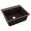 Quartz Classic 25" X 22" X 9-1/2" Single Bowl Drop-In Sink Mocha, ELG2522MC0