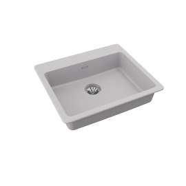 Quartz Classic 25" X 22" X 5-1/2" Single Bowl Drop-In Ada Sink With Perfect Drain(R) Greystone, ELGAD2522PDGS0