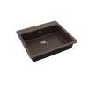 Quartz Classic 25" X 22" X 5-1/2" Single Bowl Drop-In Ada Sink With Perfect Drain(R) Mocha, ELGAD2522PDMC0