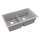 Quartz Classic 33" X 19" X 10" Equal Double Bowl Undermount Sink With Aqua Divide Greystone, ELGDULB3322GS0