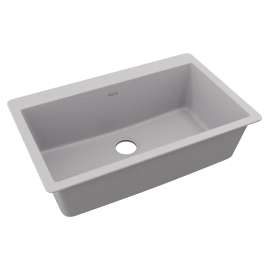 Quartz Classic 33" X 20-7/8" X 9-7/16" Single Bowl Drop-In Sink Greystone, ELGR13322GS0