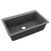 Quartz Classic 33" X 20-7/8" X 9-7/16" Single Bowl Drop-In Sink Dusk Gray, ELGR13322GY0