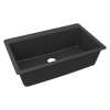 Quartz Classic 33" X 20-7/8" X 9-7/16" Single Bowl Drop-In Sink, Matte Black, ELGR13322MB0