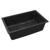 Quartz Classic 29-1/2" X 18-3/4" X 9-1/2", Single Bowl Undermount Sink Kit, Black, ELGRU13022BK0C