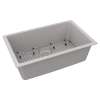 Quartz Classic 29-1/2" X 18-3/4" X 9-1/2", Single Bowl Undermount Sink Kit, Greystone, ELGRU13022GS0C