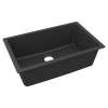 Quartz Classic 29-1/2" X 18-3/4" X 9-1/2", Single Bowl Undermount Sink, Matte Black, ELGRU13022MB0
