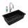 Quartz Classic 33" X 18-7/16" X 9-7/16" Single Bowl Undermount Sink Kit With Filtered Faucet Black, ELGRU13322BKFLC