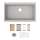 Quartz Classic 33" X 19-3/8" X 9-1/2" Single Bowl Undermount Workstation Sink Kit Greystone, ELGRU13322WGS0