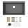Quartz Classic 33" X 19-3/8" X 9-1/2" Single Bowl Undermount Workstation Sink Kit Graphite, ELGRU13322WGT0